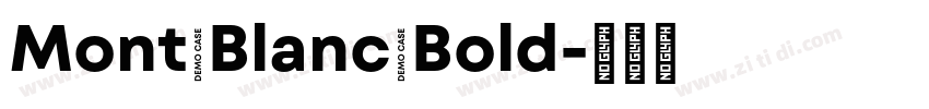 Mont Blanc Bold字体转换